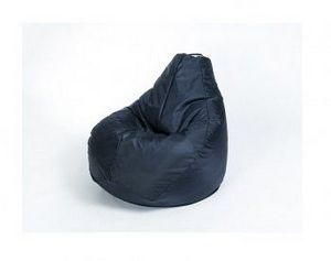 Кресло-мешок Груша среднее черное в Винзили - vinzili.ok-mebel.com | фото